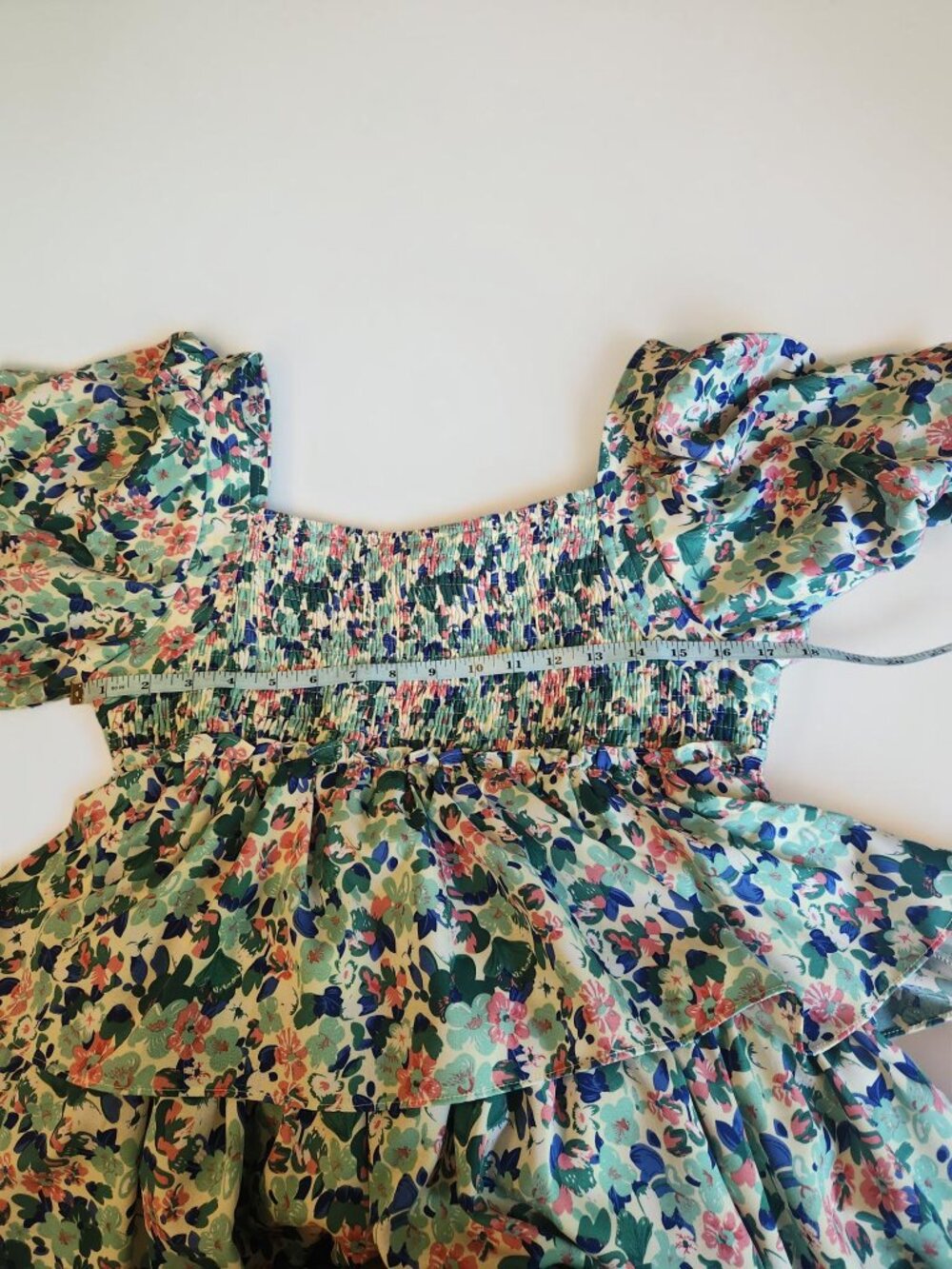 🌼 First Love Dress Size Large NWT | Floral Smocked Babydoll Mini - Picture 10 of 12